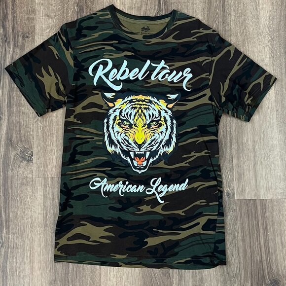 Chill Camo Tiger Tee Sz M - Picture 1 of 6